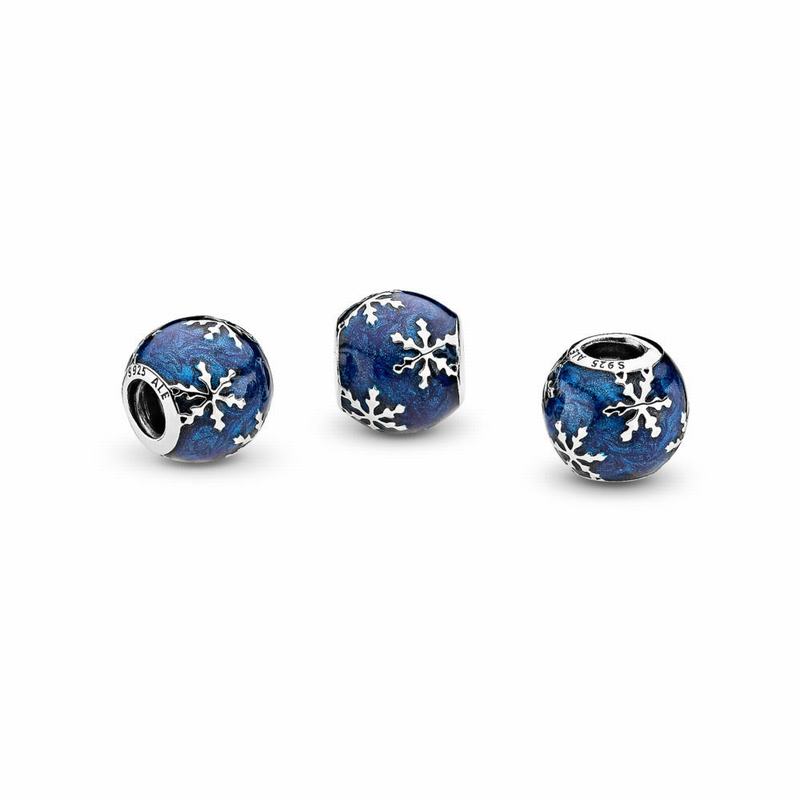 Pandora Wintry Delight Charm - Sterling Silver/Enamel/Blue - Canada | VD5610WC